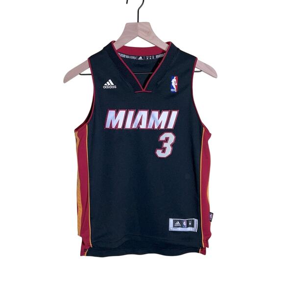 ADIDAS NBA MIAMI HEAT D Wade youth jersey M - Picture 1 of 4